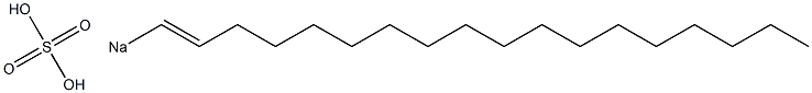 Sulfuric acid 1-octadecenyl=sodium salt Struktur