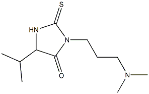 3-(3-Dimethylaminopropyl)-5-isopropyl-2-thioxoimidazolidin-4-one Struktur