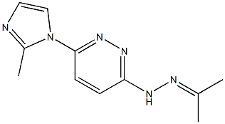 Acetone 6-(2-methyl-1H-imidazol-1-yl)pyridazin-3-yl hydrazone Struktur