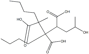 Butane-1,2,3-tricarboxylic acid 1-(2-hydroxypropyl)2,3-dibutyl ester Struktur