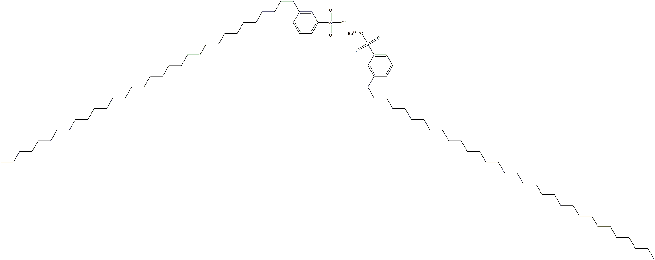 Bis[3-(dotriacontan-1-yl)benzenesulfonic acid]barium salt Struktur