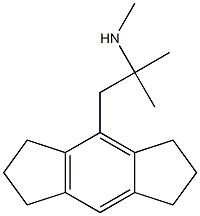 N-Methyl-1-[(1,2,3,5,6,7-hexahydro-s-indacen)-4-yl]-2-methyl-2-propanamine Struktur