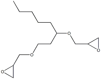 2,2'-[1,3-Octanediylbis(oxymethylene)]bis(oxirane) Struktur