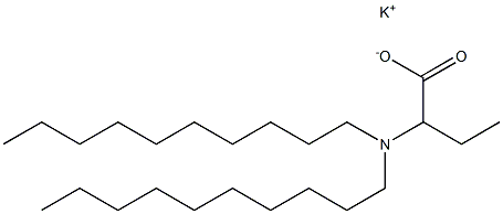 2-(Didecylamino)butyric acid potassium salt Struktur