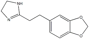 2-[2-(1,3-Benzodioxol-5-yl)ethyl]-4,5-dihydro-1H-imidazole Struktur