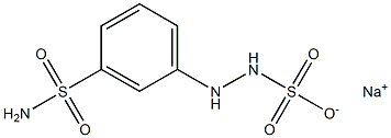 2-(m-Sulfamoylphenyl)hydrazinesulfonic acid sodium salt Struktur