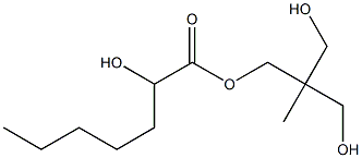 2-Hydroxyheptanoic acid 2,2-bis(hydroxymethyl)propyl ester Struktur