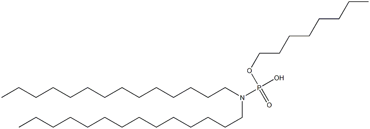 N,N-Ditetradecylamidophosphoric acid hydrogen octyl ester Struktur