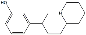 3-[(Octahydro-4H-quinolizin)-3-yl]phenol Struktur