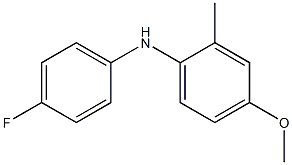 N-(4-Fluorophenyl)-4-methoxy-2-methylaniline Struktur