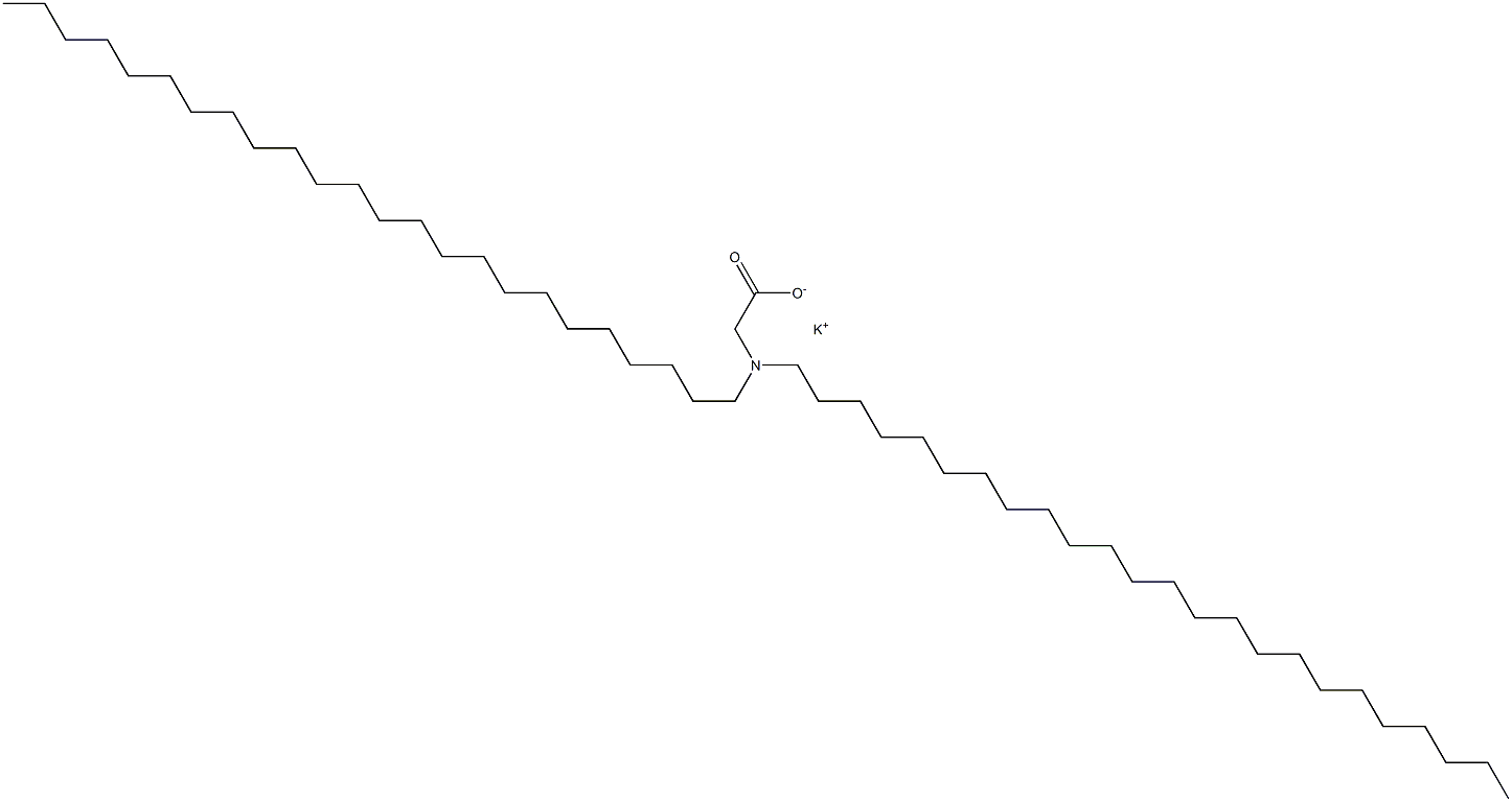 N,N-Ditetracosylglycine potassium salt Struktur