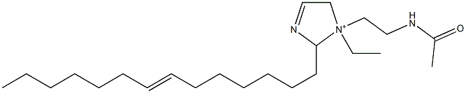 1-[2-(Acetylamino)ethyl]-1-ethyl-2-(7-tetradecenyl)-3-imidazoline-1-ium Struktur