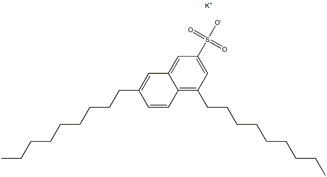 4,7-Dinonyl-2-naphthalenesulfonic acid potassium salt Struktur