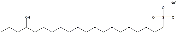 17-Hydroxyicosane-1-sulfonic acid sodium salt Struktur