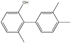 3-Methyl-2-(3,4-dimethylphenyl)phenol Struktur