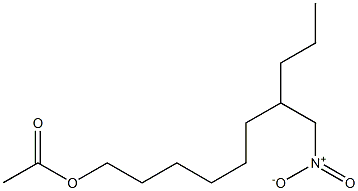 1-Acetoxy-7-(nitromethyl)decane Struktur