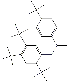 1-(2,4,5-Tri-tert-butylphenyl)-2-(4-tert-butylphenyl)propane Struktur