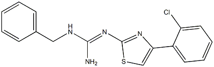 N-[Amino(benzylamino)methylene]-4-(2-chlorophenyl)thiazole-2-amine Struktur