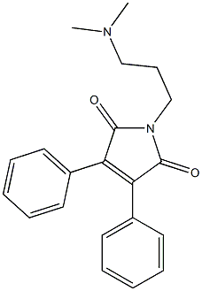 3,4-Diphenyl-1-[3-(dimethylamino)propyl]-1H-pyrrole-2,5-dione Struktur