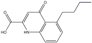 5-Butyl-1,4-dihydro-4-oxoquinoline-2-carboxylic acid Struktur