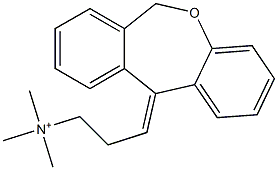 3-[Dibenz[b,e]oxepin-11(6H)-ylidene]-N,N,N-trimethyl-1-propanaminium Struktur