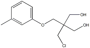 2-(Chloromethyl)-2-[(m-tolyloxy)methyl]-1,3-propanediol Struktur