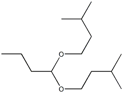 Butyraldehyde diisoamyl acetal Struktur