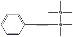 1,1,1,2,2-Pentamethyl-2-(phenylethynyl)disilane Struktur