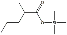 2-Methylpentanoic acid trimethylsilyl ester Struktur