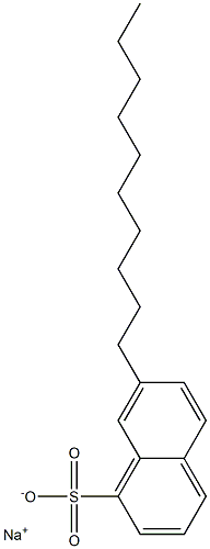 7-Decyl-1-naphthalenesulfonic acid sodium salt Struktur