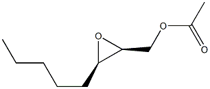 (2S,3R)-3-Pentyloxirane-2-methanol acetate Struktur