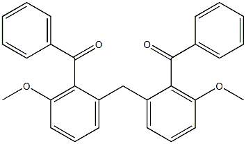 2,2''-Methylenebis(6-methoxybenzophenone) Struktur