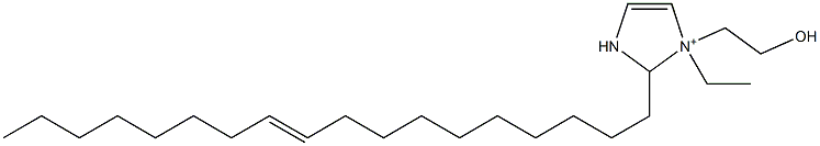 1-Ethyl-1-(2-hydroxyethyl)-2-(10-octadecenyl)-4-imidazoline-1-ium Struktur