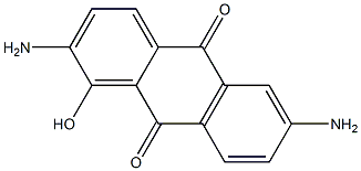 1-Hydroxy-2,6-diaminoanthraquinone Struktur