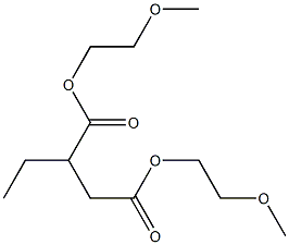 Ethylsuccinic acid bis(2-methoxyethyl) ester Struktur