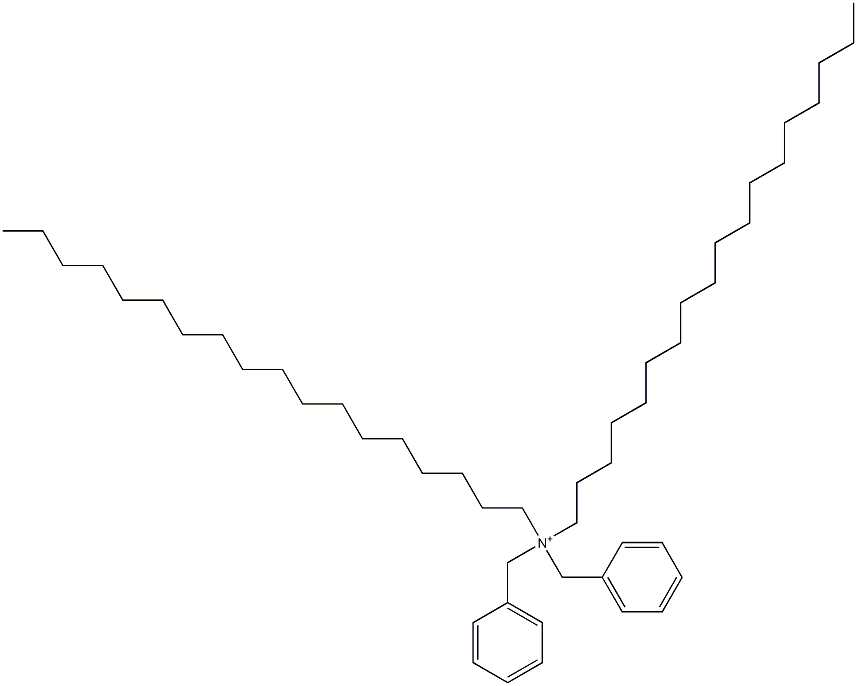 Dioctadecyldibenzylaminium Struktur