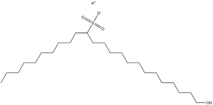 24-Hydroxytetracosane-11-sulfonic acid potassium salt Struktur