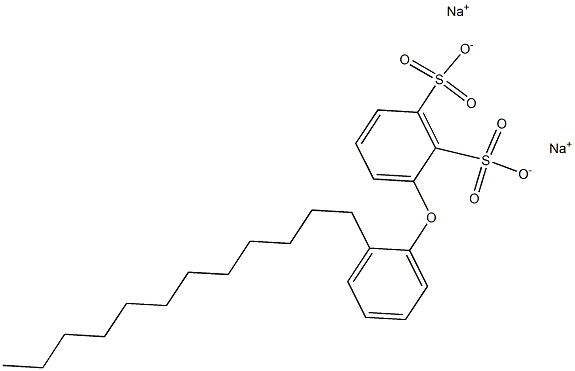 2'-Dodecyl[oxybisbenzene]-2,3-disulfonic acid disodium salt Struktur