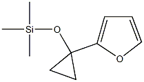 2-[1-(Trimethylsiloxy)cyclopropyl]furan Struktur