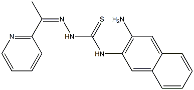 1-[1-(2-Pyridinyl)ethylidene]-4-(3-amino-2-naphthalenyl)thiosemicarbazide Struktur