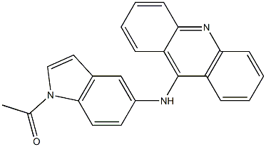 9-[(1-Acetyl-1H-indol-5-yl)amino]acridine Struktur