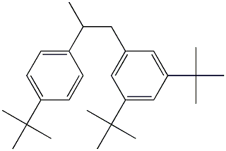 1-(3,5-Di-tert-butylphenyl)-2-(4-tert-butylphenyl)propane Struktur