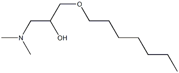 1-Dimethylamino-3-heptyloxy-2-propanol Struktur