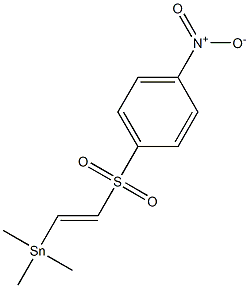 [(E)-2-(Trimethylstannyl)ethenyl] (4-nitrophenyl) sulfone Struktur