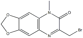 3-(Bromomethyl)-6,7-(methylenedioxy)-1-methylquinoxalin-2(1H)-one Struktur