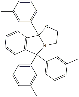 2,3,5,9b-Tetrahydro-5,5,9b-tris(3-methylphenyl)oxazolo[2,3-a]isoindole Struktur