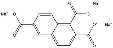 1,2,6-Naphthalenetricarboxylic acid trisodium salt Struktur