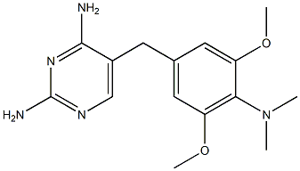 2,4-Diamino-5-[4-dimethylamino-3,5-dimethoxybenzyl]pyrimidine Struktur