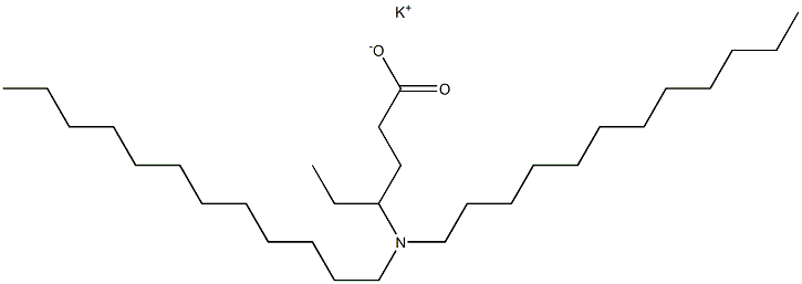 4-(Didodecylamino)hexanoic acid potassium salt Struktur