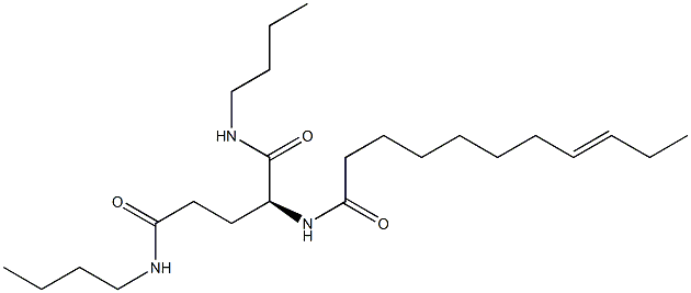 N2-(8-Undecenoyl)-N1,N5-dibutylglutaminamide Struktur